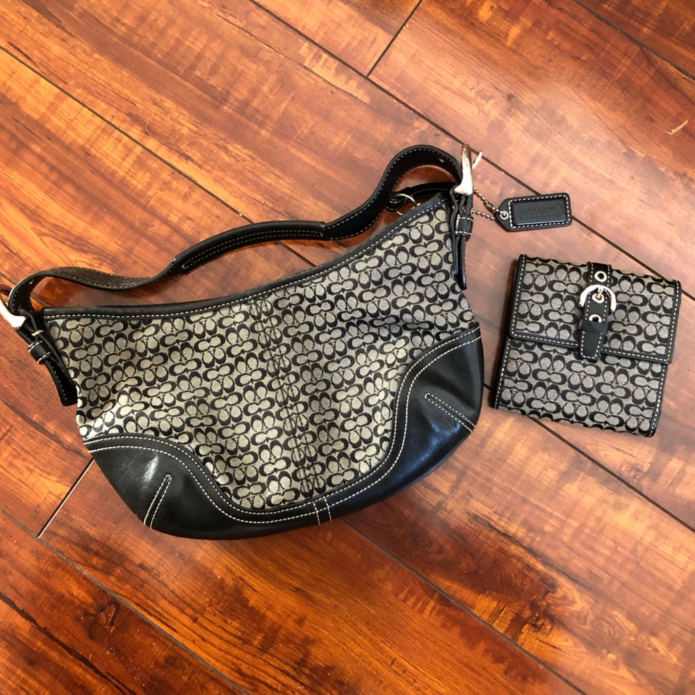 Coach bag and wallet